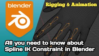 How to use Spline IK constraint in Blender for animation and rigging [upl. by Joseito22]