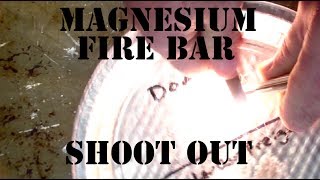 Magnesium Fire Starter Shoot Out [upl. by Aihselef929]