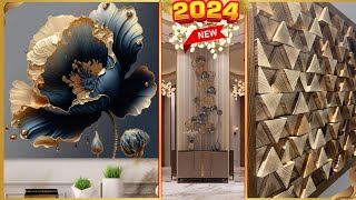 200 Modern Wall Decorating Ideas 2024  Home Interior Wall Design  Resin Art Wall decoration Idea [upl. by Avon]