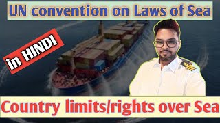 UNCLOS Laws of Sea in Hindi EEZ CONTIGUOUSZONE terrestrialsea [upl. by Yolanthe]