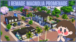 Magnolia Promenade Is COOL Now 😱🤩  I Rebuilt Magnolia Promenade  The Sims 4 [upl. by Clay73]