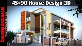 4590 House Plan  450 Gaj House  House design Ideas  House design village creativearchitects [upl. by Amirak]