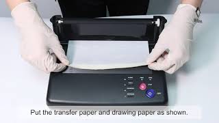 Life Basis Thermal Tattoo Stencil Printer Set Up Instruction [upl. by Ennayram379]