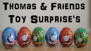 Thomas The Tank Engine amp Friends James Percy Toy Surprise Egg Collection Unwrapping HD [upl. by Enrev]