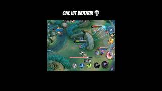 Beatrix one hit 💀😎mobilelegends indonesia philippines mlbb beatrix gameplay [upl. by Fabrianna716]