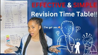 How to Make a REVISION TIMETABLE for your finalsSimple and FAST [upl. by Fokos]