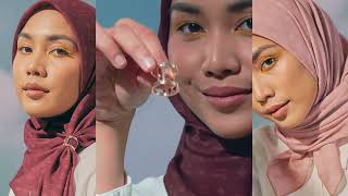 TUTORIAL  Monogram BawalMagnetic Pinless Hijab with Builtin Magnetic Tech by THEJASMINE [upl. by Revilo]