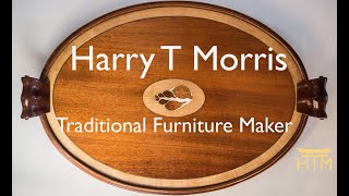 Oval Mahogany Tray  Traditional Furniture Maker [upl. by Eilssel91]