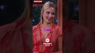 you got nice teeth craig ferguson Dianna Agron shrots funny craigferguson comedyshow interview [upl. by Issie289]