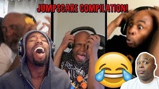 REACTING TO MY MOST EMBARRASSING JUMPSCARE COMPILATIONS [upl. by Ilyk]