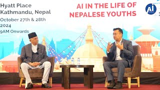 AI Dialogue between Rt Hon KP Sharma Oli and Dr Sameer Maskey  AI Youth and Prosperous Nepal [upl. by Kim]