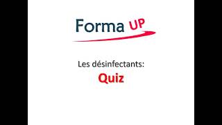 quiz sur les produits désinfectants [upl. by Anib]