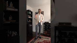 How to Style Mens Beige Blazer [upl. by Idnerb]