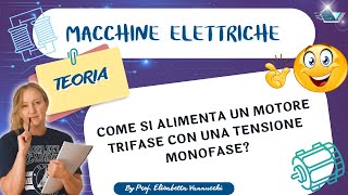 Come si alimenta un motore trifase con una tensione monofase [upl. by Freud]