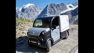 Mit dem Aixam DTruck über das Stilfser Joch Italien [upl. by Nelyk]