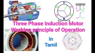 Three Phase Induction Motor working principle in Tamil [upl. by Nolyag]