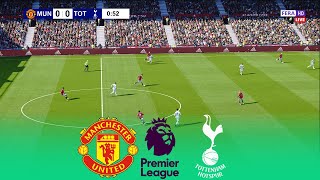 LIVE 🔴 MANCHESTER UNITED vs TOTTENHAM  Premier League 20242025  Full Match  eFootball Gameplay [upl. by Notsreik]