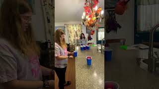 Neon green vs Pinks subscribe elisha vs hailey funny like familygamechallenge recommended [upl. by Berstine]