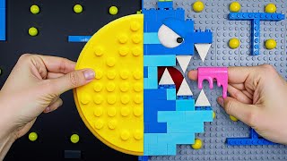 LEGO PacMan Creative Stop Motion Adventure  Satisfying ASMR Build amp Play [upl. by Hsima]