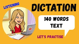 📝DICTADO en INGLÉS  140 WORDS  Routines in PRESENT SIMPLE LISTENING🎧 [upl. by Lsil]