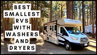 Best Smallest RVs With Washers and Dryers [upl. by Ecnarepmet]