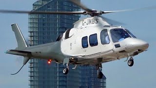 AgustaWestland AW109S Grand  Landing amp Takeoff at London Battersea Heliport shorts video fly [upl. by Sonja]