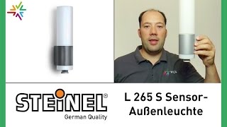 STEINEL L 265 S  Design Sensor Außenleuchte watt24Video Nr 108 [upl. by Htebizile]