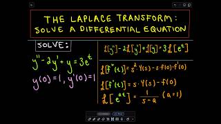 ❖ Laplace Transform to Solve a Differential Equation Part 1 of 2 ❖ [upl. by Yci374]