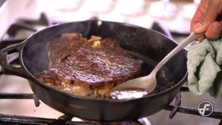 How To Make Pan Seared ButterBasted Steak [upl. by Nrehtak535]