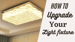 HOW TO INSTALL A CHANDELIER  THE SAINT MOSSI 12 LIGHTS MODERN CHANDELIER CRYSTAL CHANDELIER [upl. by Elyrehc]