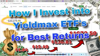 HOW You SHOULD Be BUYING Yieldmax ETFs for Growing Monthly Cashflow with High dividend Yields [upl. by Amapuna206]