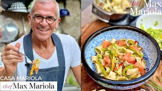 PASTA FREDDA ESTIVA pronta in 12 MINUTI 😉 con Zucchine e Salmone  Ricetta di Chef Max Mariola [upl. by Aohsoj212]