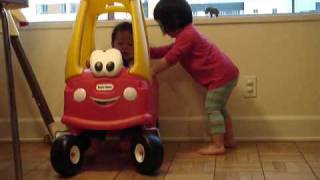 Katie Shin 984th Michael Shin 426th little tikes 30th Cozy Coupe [upl. by Mosora898]