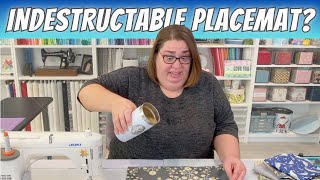 Creating indestructible DIY placemats with Splash Fabrics Laminated Cotton [upl. by Jelena]