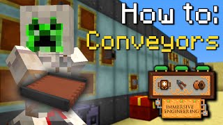 How to Immersive Engineering  Conveyor Belts Minecraft 1165 [upl. by Magda]