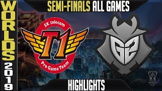 SKT vs G2 Highlights ALL GAMES  Worlds 2019 Semifinals  SK Telecom T1 vs G2 Esports [upl. by Divine]