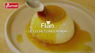 Receta Flan de Leche Condensada l Gourmet [upl. by Sudaorb]