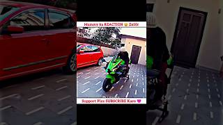 MOM REACTION 😍 zx10r motovlog viral reaction zx10r shorts [upl. by Reviel]