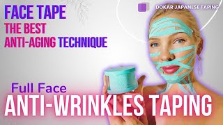 Full Face AntiWrinkles Taping Correction [upl. by Autrey]