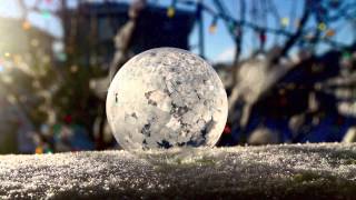 frozen bubbles in calgary [upl. by Nosnar]