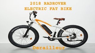 2018 RADROVER ELECTRIC FAT RAD POWER BIKE 12 Derailleur [upl. by Canada]