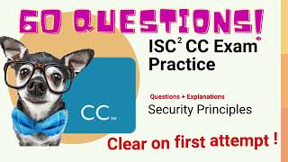 ISC2 Certified In Cybersecurity Domain 1  Security Principles MCQS  Explanation [upl. by Artie]