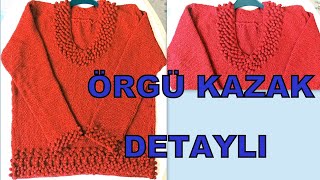 Moda Olan Kazak Örgü Kazak Yapımı Kazak Örgü Modelleri [upl. by Ailad379]