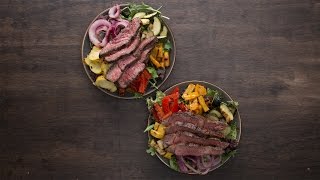 Grilled Veggie amp Steak Salad [upl. by Ydissahc]