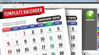 Membuat Kalender 2019 di CorelDraw [upl. by Eadahc]