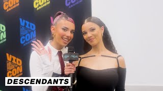 Kylie Cantrall and Malia Baker Talk Training for Descendants The Rise of Red  Hollywire [upl. by Candis978]