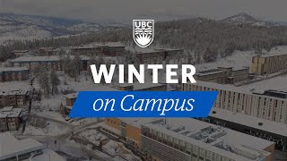 UBC Okanagan aerial tours  Experience winter on campus [upl. by Namrehs]