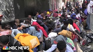 New York City public hospitals overwhelmed by increase of migrants [upl. by Notaek]