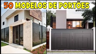 50 MODELOS DE PORTÃO PARA FACHADA DE CASA MODERNA [upl. by Feigin]