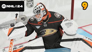 NHL 24 Goalie Be a Pro 9  quotA nightmare startquot [upl. by Canale449]